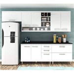 Assistência Técnica e Garantia do produto Cozinha Compacta 7 Portas 5 Gavetas New Vitória 11 Hecol Móveis Branco TX/Bianco