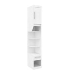 Assistência Técnica e Garantia do produto Criado Mudo Modulado 1 Porta 1 Gaveta 35cm Supreme Robel Branco Fosco/Branco Madeirado