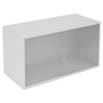 Assistência Técnica e Garantia do produto Cubo Decorativo Duplo BCB com 2 Portas de Vidro Branco - BRV