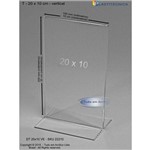 Assistência Técnica e Garantia do produto Display ou Porta Folha T em Acrílico 20 X 10cm Vertical