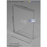 Assistência Técnica e Garantia do produto Display ou Porta Folha T em Acrílico A6 (10x15cm) Vertical