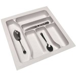 Assistência Técnica e Garantia do produto Divisória e Organizador de Talheres Branco para Gavetas de Cozinha - 33 X 40,3cm a 38,5 X 48,3cm - Modelo 10153