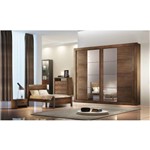 Assistência Técnica e Garantia do produto Dormitório Casal Itália, 2 Portas Espelhadas - Móveis Rufato - Café - Móveis Bom de Preço-