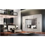 Assistência Técnica e Garantia do produto Dormitório Casal Veneza Top, 3 Porta Espelhada - Móveis Rufato - Branco - Móveis Bom de Preço -