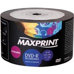 Assistência Técnica e Garantia do produto DVD-R Maxprint Printable 4.7GB/120min 8x (Bulk C/ 50)