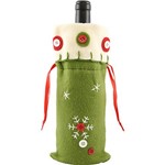 Assistência Técnica e Garantia do produto Embalagem Natalina para Vinho, Verde - Christmas Traditions