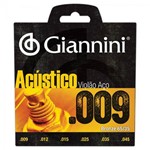 Assistência Técnica e Garantia do produto Encordoamento para Violão Geswal Acústico Aço 0.09 Giannini (4 Un)