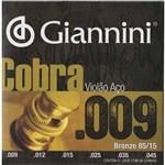 Assistência Técnica e Garantia do produto Encordoamento Violão Aço 0.12 Série Cobra Bronze 85/15 GEEFLKS - Giannini 2881