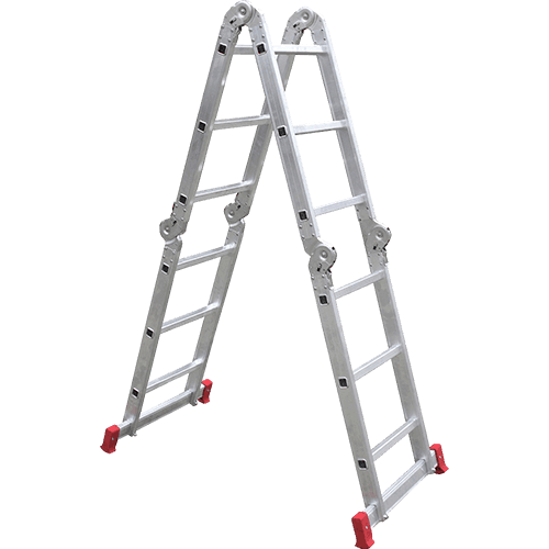 Assistência Técnica e Garantia do produto Escada Articulada Multifuncional 12 Degraus 13 Posições Alumínio - Botafogo Lar e Lazer