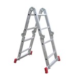 Assistência Técnica e Garantia do produto Escada Articulada Multifuncional Alumínio Compacta 13 Posições 8 Degraus Botafogo Lar e Lazer