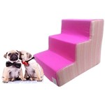 Assistência Técnica e Garantia do produto Escada Cachorro Escadinha Cachorrinho Idoso Cão Pet Porte Pequeno Trançado Rosa