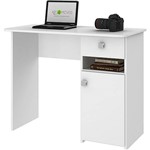 Assistência Técnica e Garantia do produto Escrivaninha Colegial MC7007 BR 1 Gaveta Branco - Art In Móveis
