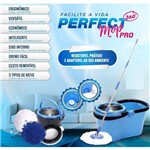 Assistência Técnica e Garantia do produto Esfregão Balde Perfect Mop Pro -7litros - 3refis 360º Azul