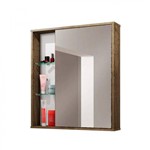 Assistência Técnica e Garantia do produto Espelheira para Banheiro 1 Porta Miami Móveis Bechara Madeira Rústica
