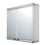 Assistência Técnica e Garantia do produto Espelheira para Banheiro 2 Portas 54cmx45cm Astra Cromado
