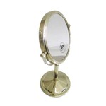Assistência Técnica e Garantia do produto Espelho de Base Dourado 6 Polegadas Dupla Face