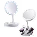Assistência Técnica e Garantia do produto Espelho de Luz Led Dobravel Aumenta 10x P/maquiagem Portátil