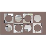 Assistência Técnica e Garantia do produto Espelho Decorativo Quadrados e Círculos 50 X 100 Cm