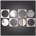 Assistência Técnica e Garantia do produto Espelho Decorativo Quadrados e Círculos 66 X 132 Cm