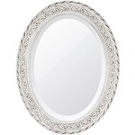 Assistência Técnica e Garantia do produto Espelho Oval Bisotê 26190 (66x85cm) Branco Provençal - Ornamental Design