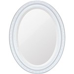 Assistência Técnica e Garantia do produto Espelho Oval Bisotê 26409 (25x37cm) Branco Puro - Ornamental Design