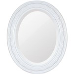 Assistência Técnica e Garantia do produto Espelho Oval Bisotê 26410 (41x50cm) Branco Puro - Ornamental Design