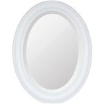 Assistência Técnica e Garantia do produto Espelho Oval Bisotê 26411 (66x85cm) Branco Puro - Ornamental Design