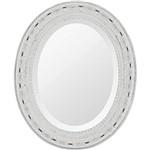 Assistência Técnica e Garantia do produto Espelho Oval Bisotê 26417 (41x50cm) Branco Provençal - Ornamental Design