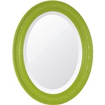 Assistência Técnica e Garantia do produto Espelho Oval Bisotê 26273 (66x85cm) Verde Retrô - Ornamental Design
