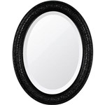 Assistência Técnica e Garantia do produto Espelho Oval Bisotê 26374 (66x85cm) Preto Absoluto - Ornamental Design