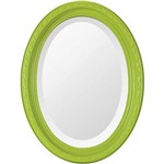 Assistência Técnica e Garantia do produto Espelho Oval Bisotê 26280 (25x37cm) Verde Retrô - Ornamental Design