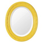 Assistência Técnica e Garantia do produto Espelho Oval Ornamental Classic Santa Luzia 50cmx41cm Amarelo