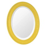 Assistência Técnica e Garantia do produto Espelho Oval Ornamental Classic Santa Luzia 85cmx66cm Amarelo
