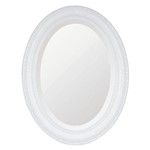 Assistência Técnica e Garantia do produto Espelho Oval Ornamental Classic Santa Luzia 85cmx66cm Branco