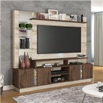 Assistência Técnica e Garantia do produto Estante Home para TV Até 55 Polegadas 4 Portas Munique Permobili Rústico/Café