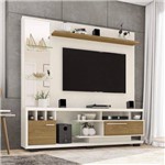 Assistência Técnica e Garantia do produto Estante Home para TV Até 60 Polegadas com Espelho Tucson Móveis Bechara Off-White/Cinamomo