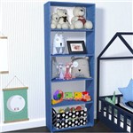 Assistência Técnica e Garantia do produto Estante para Livros 4 Prateleiras Ronda Baby Bramov Móveis Azul