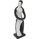 Assistência Técnica e Garantia do produto Estatueta Figurino de Casal Cerâmica Preta/Branca 31cm - Prestige