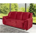 Assistência Técnica e Garantia do produto Estofado Quality 3 Lugares Suede Amassado Vermelho