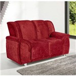 Assistência Técnica e Garantia do produto Estofado Quality 2 Lugares Suede Amassado Vermelho