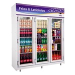 Assistência Técnica e Garantia do produto Expositor de Bebidas Vertical 3 Portas 1080 Litros Economic RF-022 - Frilux