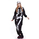 Assistência Técnica e Garantia do produto Fantasia Pijama Kigurumi de Esqueleto