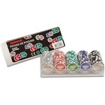 Assistência Técnica e Garantia do produto Fichas de Pôquer 100 Fichas em Caixa Transparente - Incasa
