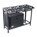 Assistência Técnica e Garantia do produto Fogão Industrial com 3 Bocas 30x30 Perfil 7 de Baixa Pressão com Forno - MR Fogões