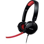 Assistência Técnica e Garantia do produto Fone de Ouvido Philips Supra Auricular com Controle Preto/Vermelho - SHG7210/10