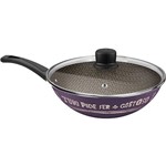 Assistência Técnica e Garantia do produto Frigideira Antiaderente Rochedo Wok Viva 28cm - Azul Escuro