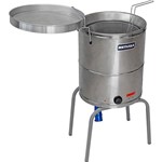 Assistência Técnica e Garantia do produto Fritadeira Industrial Eletrica Metvisa Agua e Óleo Cesto Simples - 220V