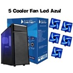Assistência Técnica e Garantia do produto Gabinete Bluecase Gamer BG-015 USB 3.0 Frontal + 5 Coolers Led Azul