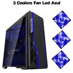 Assistência Técnica e Garantia do produto Gabinete Gamer Bluecase Bg-009 Black USB 3.0 + 3 Cooler Led Azul