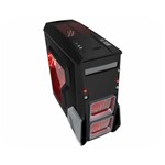 Assistência Técnica e Garantia do produto Gabinete Gamer CG-0BH6 Preto com Ventilação Frontal Led Vermelho K-MEX
